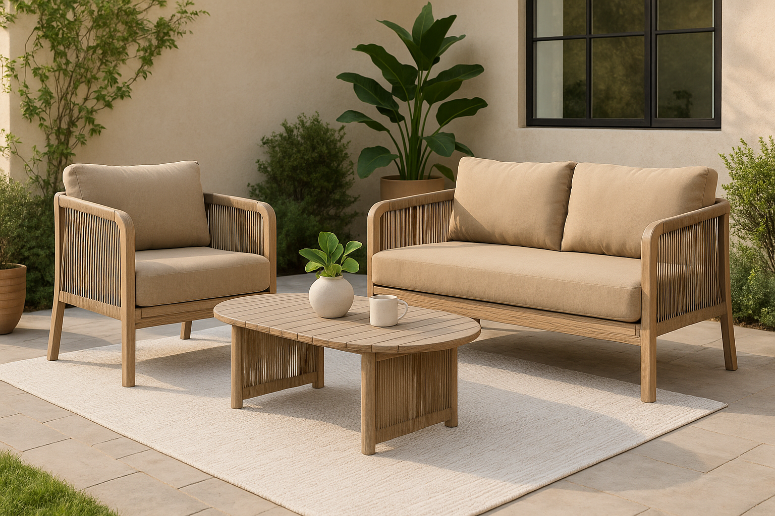 Outdoor furniture collections 2025 from Indonesia prepared for export