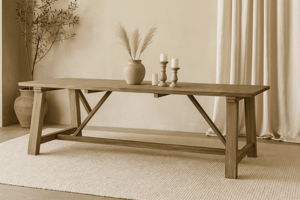 Fidan Outdoor Teak Dining Table made by Indonesian Furniture Manufacturer 