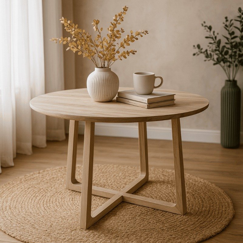Round DIning Table from Sungkai Wood (Sungkai Wood Furniture), by sungkai wood furniture supplier