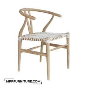 Sendai Outdoor Wishbone Chair with Woven Polypeel Seat