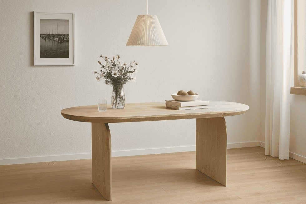 advantages sungkai wood nusa dining table from MPP Furniture