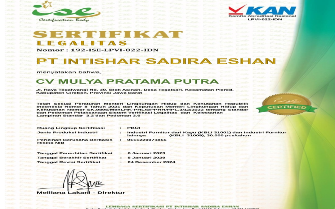 How SVLK Certification Simplifies Import Process for Furniture Retailers and Wholesalers