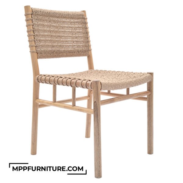 type teak wood zaneti teak rattan dining chair MPP furniture