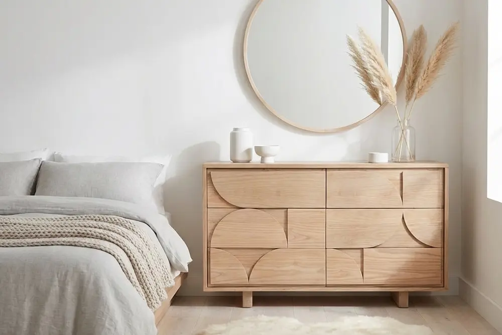 Rimini Outdoor Counter Stool made from Indonesian teak wood with beige outdoor rope and cushion seat, ideal for outdoor bar or kitchen island settings.