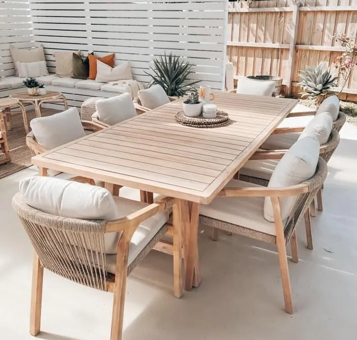 how to style indonesian teak patio furniture cushion chair furnishings