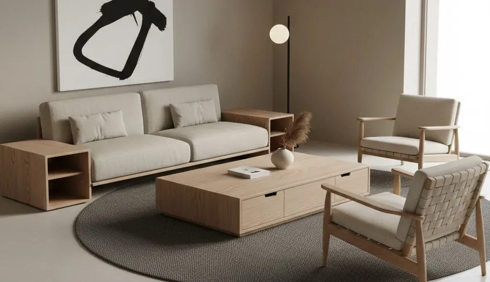 custom sungkai wood furniture for business sungkai minimalist living room