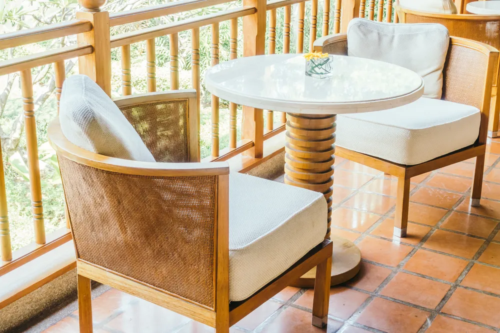 sungkai furniture for hotel sungkai balcony chair table