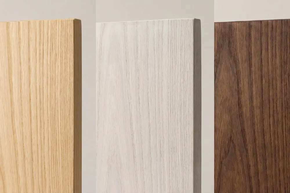 Sungkai wood on different finishes type