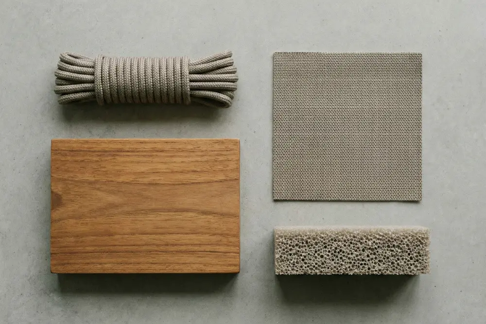 Teak and other material that usually used in indonesian teak patio furniture