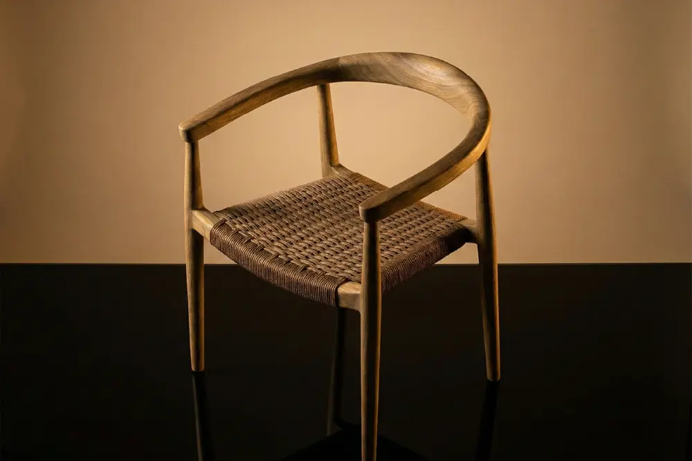 One of the teak and rope outdoor furniture from MPP Furniture