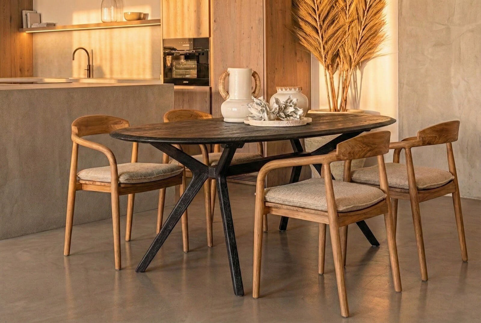 Indonesian Sungkai Wood Furniture for Indoor Use Indonesian Dining Furniture Set made from Sungkai Wood by MPP Furniture