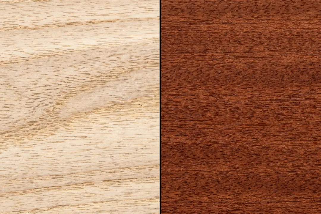 Comparation between sungkai and mahogany for custom furniture material choice
