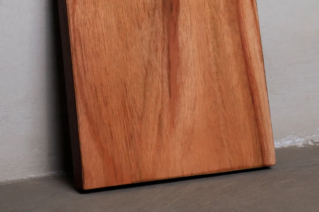 Piece of Indonesian mahogany wood