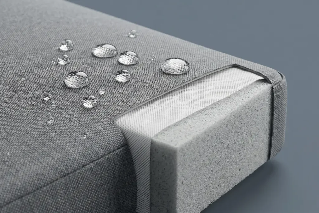 Foam cushion for outdoor furniture
