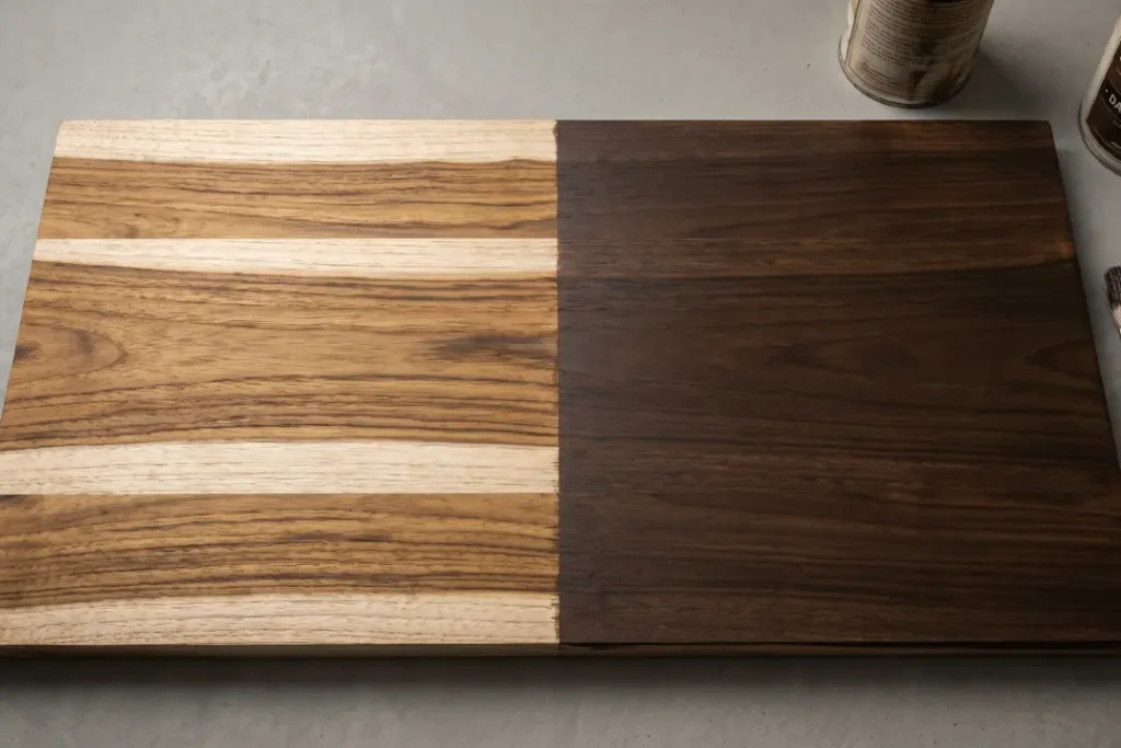 The finishing consistencies diference between high grade teak wood and lower one