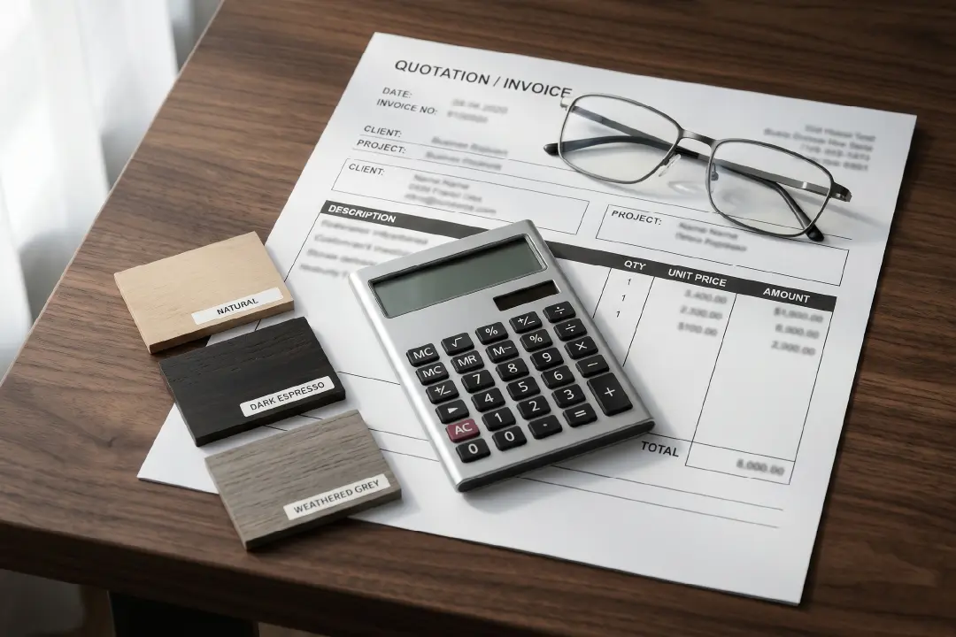 Costing for buying furniture from indonesia