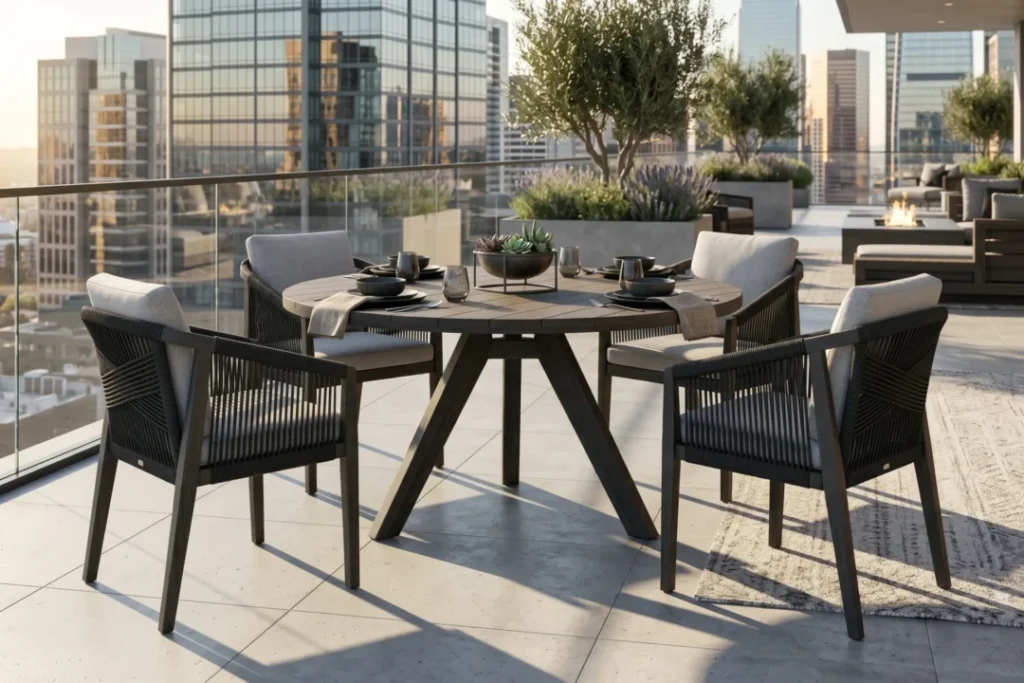 Outdoor Furniture Set with rope cushion combination
