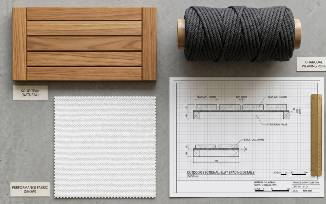 The Perfect Combination for Outdoor Furniture: How Rope, Finishing, Cushions, and Slat Design Create Cohesive Outdoor Collections