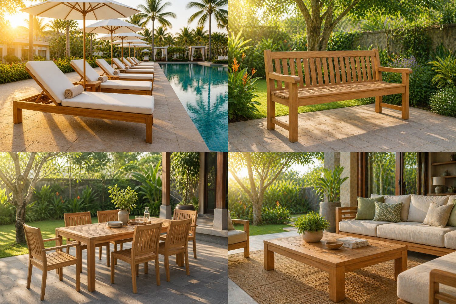 Teak Garden Furniture Designs Sell Best in Outdoor