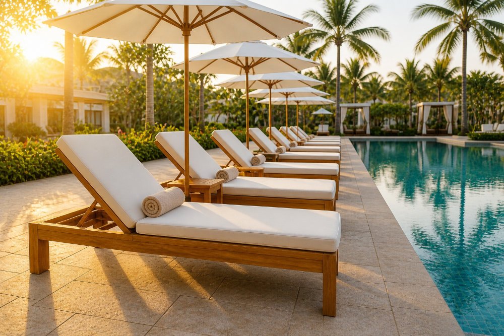 Teak Sun Loungers Outdoor Furniture