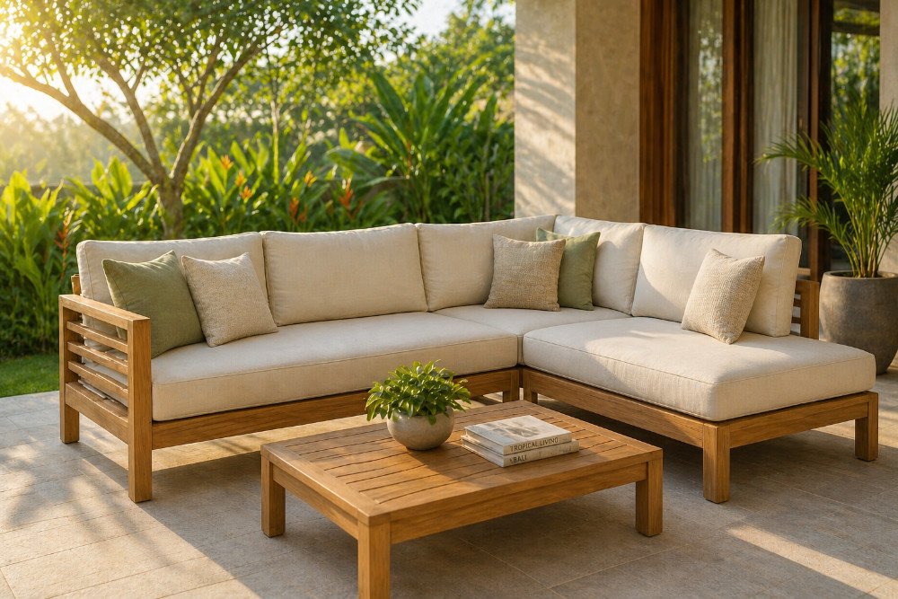 teak outdoor sofa furniture