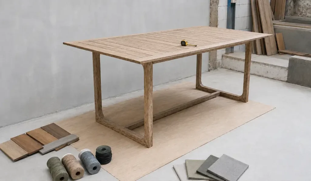wooden table outdoor furniture from indonesia in factory for custom review, MPP Furniture