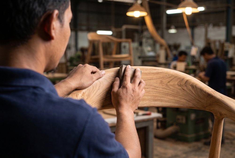 mindi wood grain workability sanding