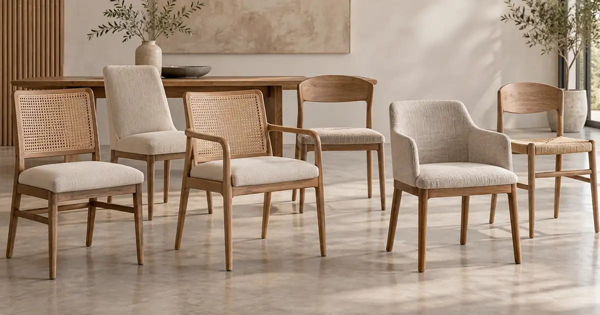 Scalable private-label dining chair collection designed for retail buyers
