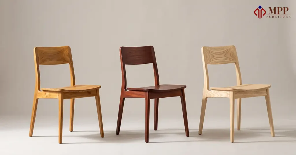 Wood Furniture Manufacturer - Teak vs Mahogany vs Sungkai Wood furniture manufacturer comparing teak, mahogany, and sungkai for the same furniture design.